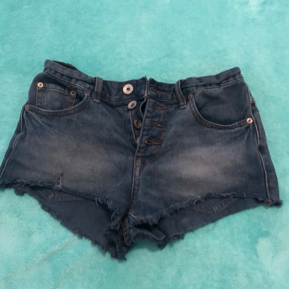 FREE PEOPLE denim jean shorts